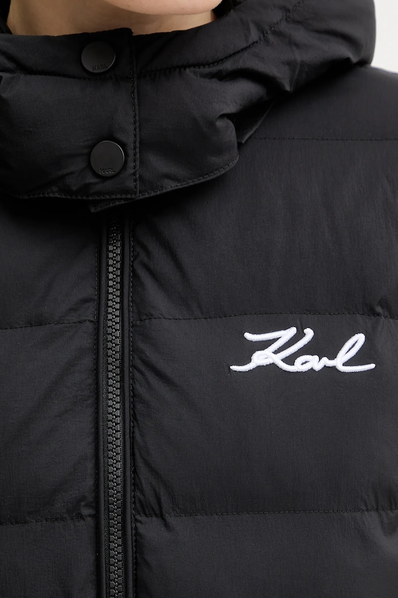 Μπουφάν Karl Lagerfeld A1W15047 μαύρο