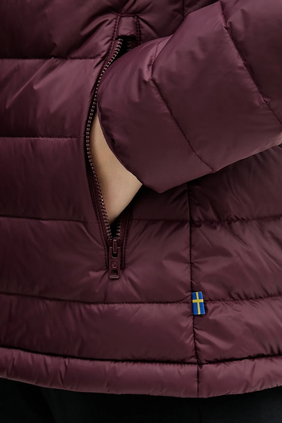 Fjallraven geacă de puf Expedition F86122 burgundia