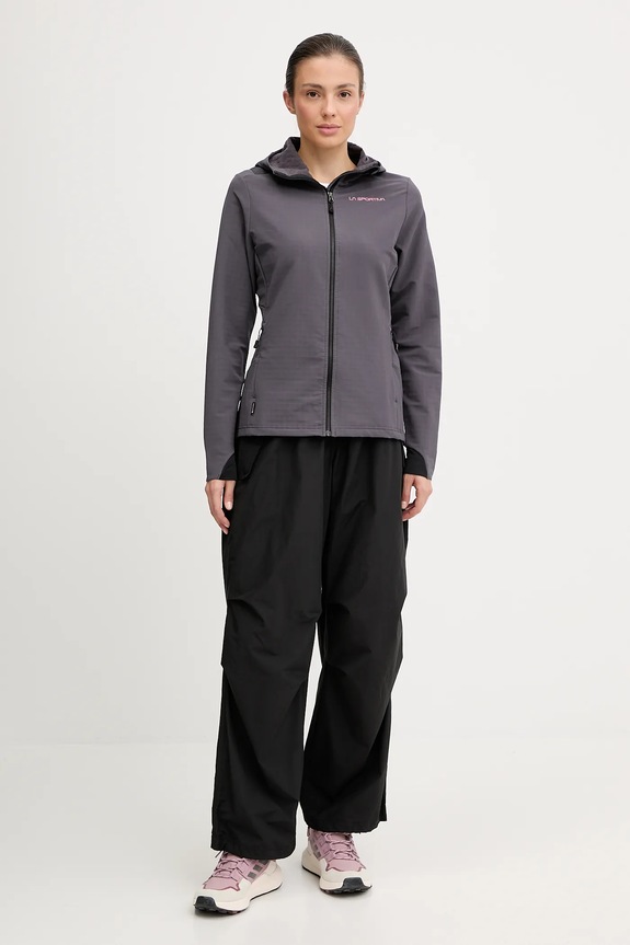 Športová bunda LA Sportiva Descender Storm ZASF034 sivá AW25