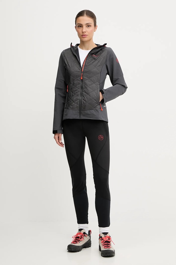 Turistická bunda LA Sportiva Kap Hybrid ZASJ087 sivá AW25