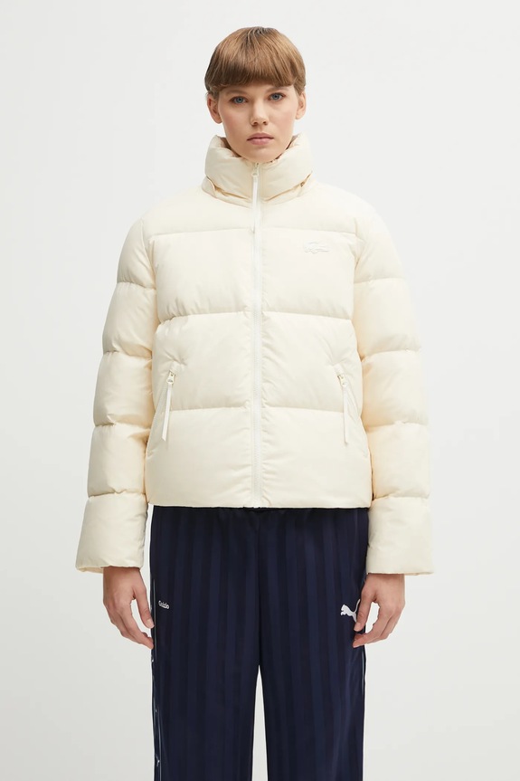 Lacoste kurtka puchowa damska beżowy BF3262