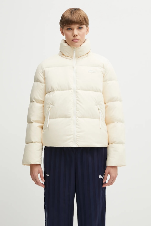 Lacoste kurtka puchowa damska beżowy BF3262