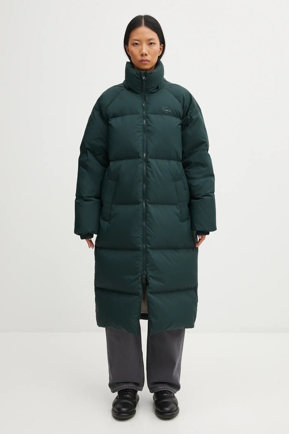 Péřová bunda Lacoste zelená BF9001