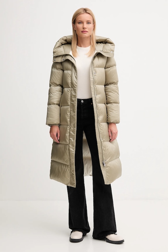 Μπουφάν με επένδυση από πούπουλα Hetrego KAREN 8P605 πράσινο AW25