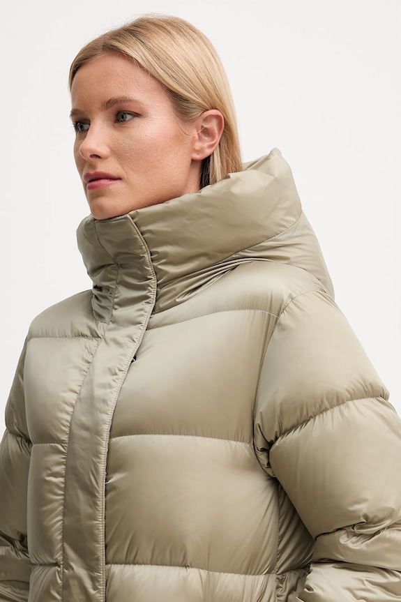 Μπουφάν με επένδυση από πούπουλα Hetrego KAREN πράσινο 8P605