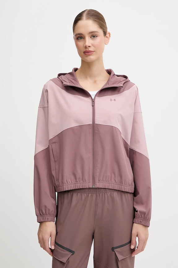 Μπουφάν Under Armour Rival Woven άλλο καφέ 6004849
