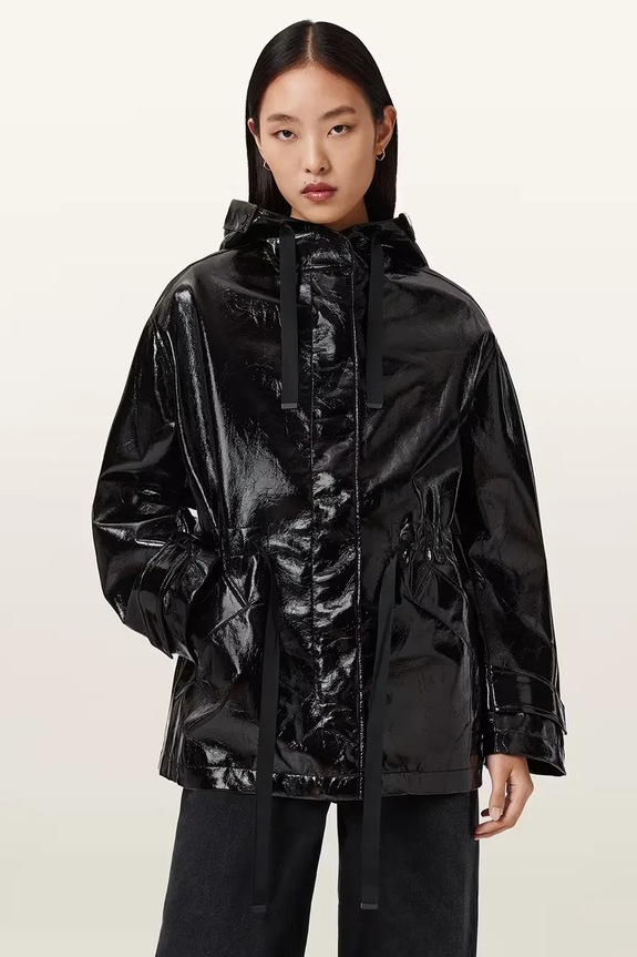 Bunda AllSaints KELSIE nezateplené čierna W130OD