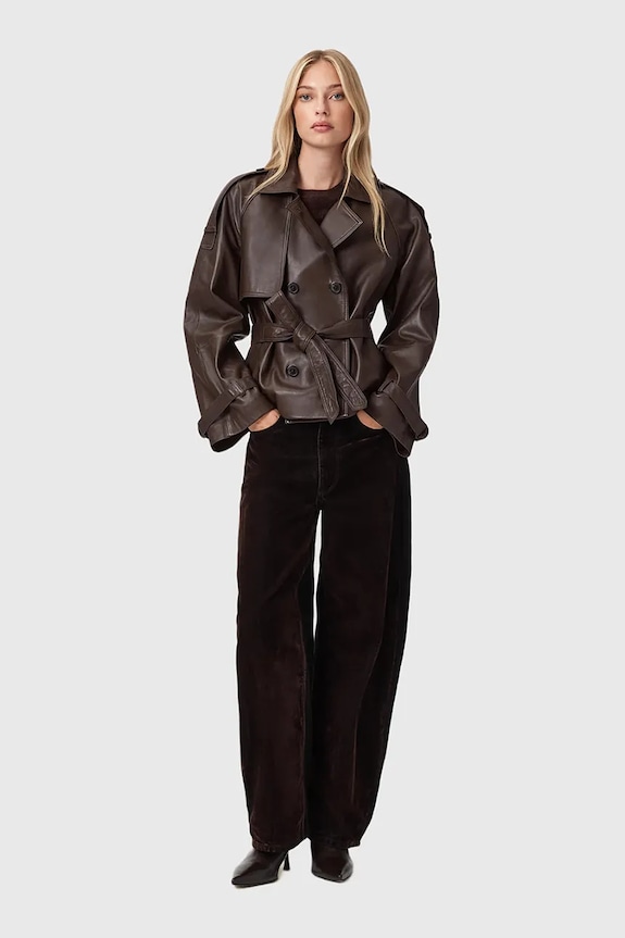 AllSaints trench in pelle REED W035LD