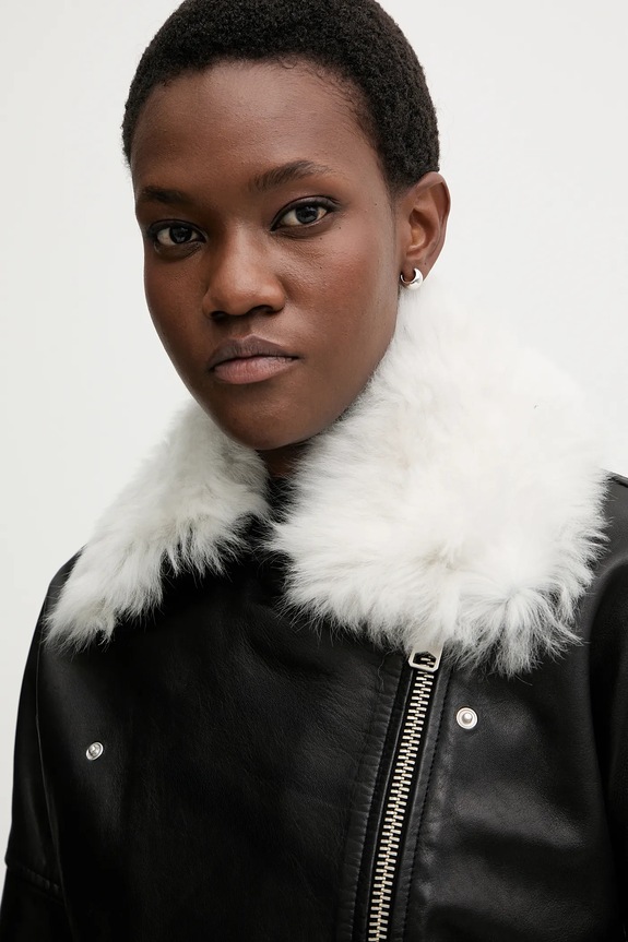 AllSaints bőrdzseki VENDRA W021LD
