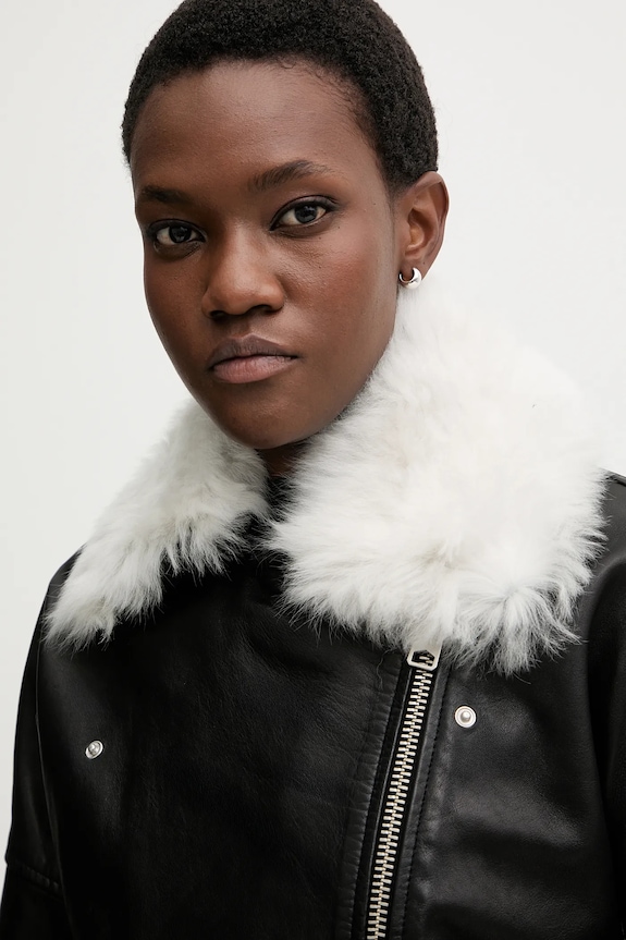 AllSaints bőrdzseki VENDRA W021LD