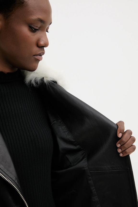 AllSaints bőrdzseki VENDRA W021LD