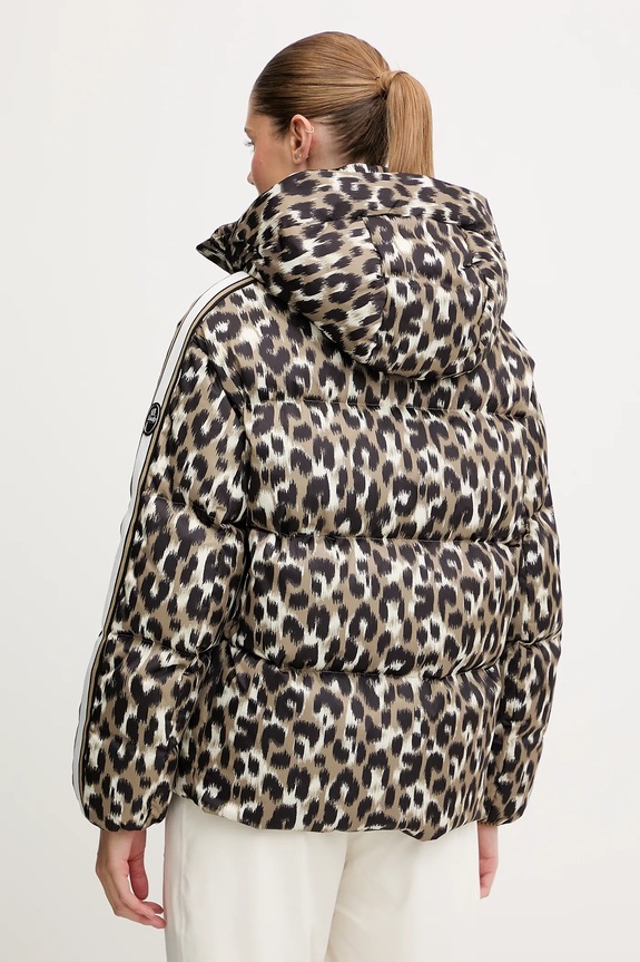 Ρούχα Πουπουλένιο μπουφάν για σκι Fusalp Ada Leopard I1029 καφέ