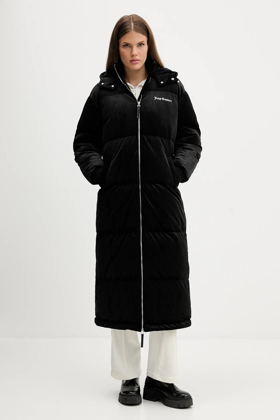 Juicy Couture kurtka welurowa pozostałe czarny JCOIJ225552
