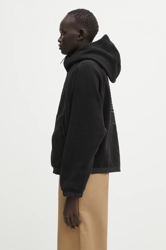 Carhartt WIP fleece sweatshirt W' Hooded Helix Fleece Jacket I035461.39SXX black AW25