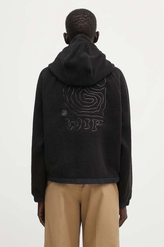 Clothing Carhartt WIP fleece sweatshirt W' Hooded Helix Fleece Jacket I035461.39SXX black