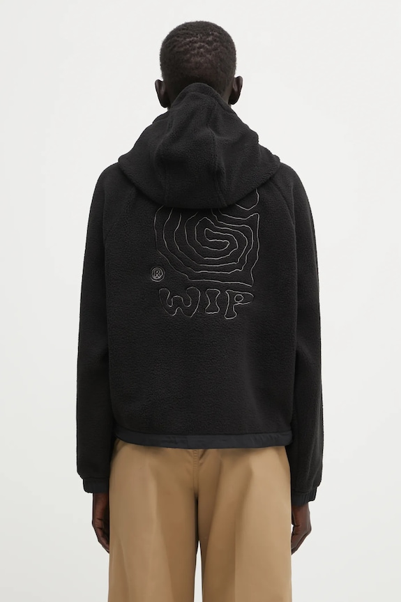 Clothing Carhartt WIP fleece sweatshirt W' Hooded Helix Fleece Jacket I035461.39SXX black