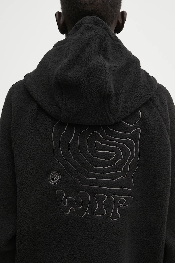 Carhartt WIP fleece sweatshirt W' Hooded Helix Fleece Jacket black I035461.39SXX