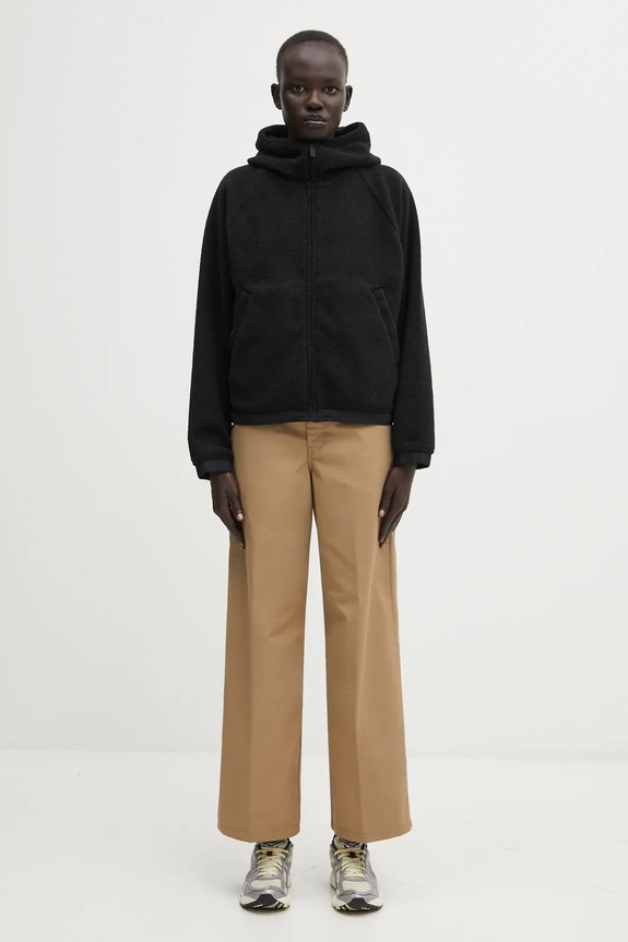 Carhartt WIP fleece sweatshirt W' Hooded Helix Fleece Jacket I035461.39SXX black