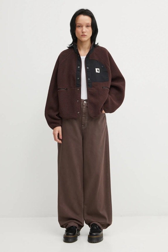 Carhartt WIP sweatshirt W' Flynn Fleece Jacket I035460.3ANXX brown