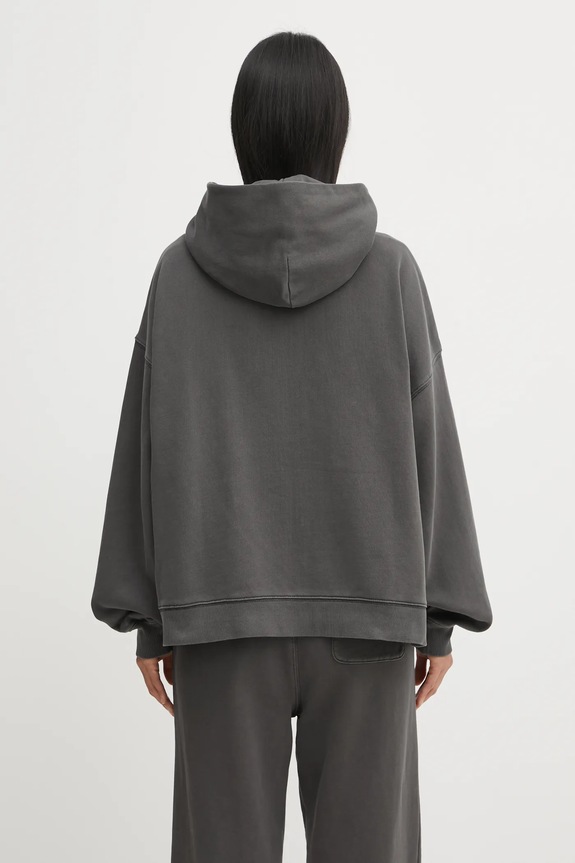 Clothing Carhartt WIP cotton sweatshirt W' Hooded Benton Jacket I035525.87GD gray