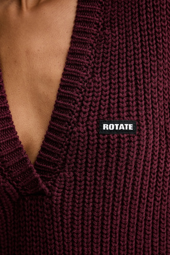 Telovnik z dodatkom volne Rotate 1147332734 bordo