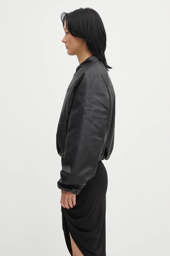 Bunda adidas Originals Pleather Bomber JX5332 čierna AW25