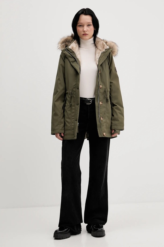 Παρκά Hollister Co. KI344.5053.330 πράσινο AW25