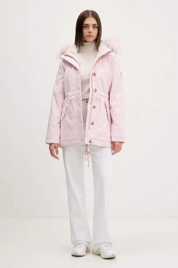 Παρκά Hollister Co. KI344.5073.601 ροζ AW25