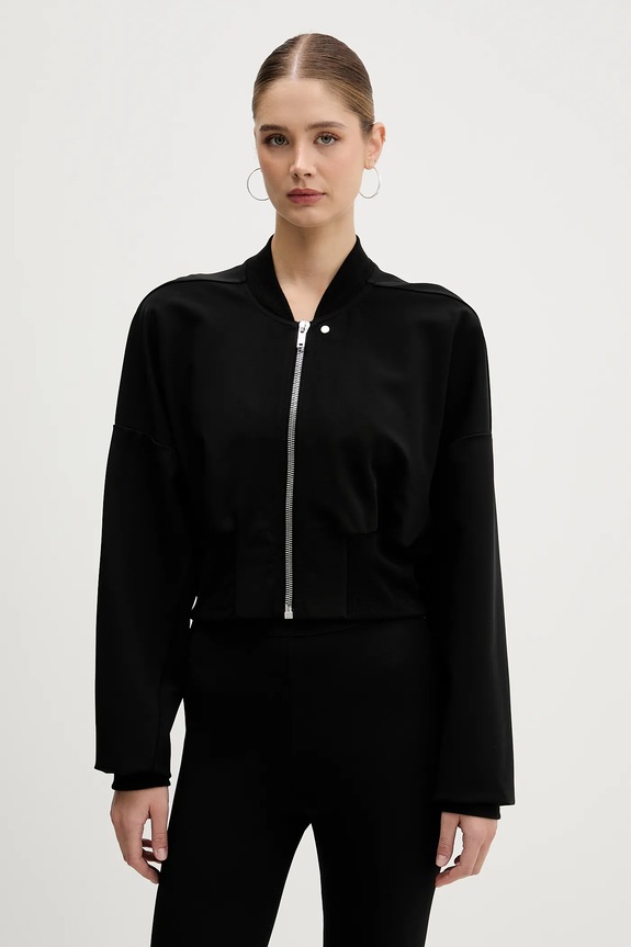 Bunda Rick Owens Lilies Flight bomber čierna LI02E3708.JCVS