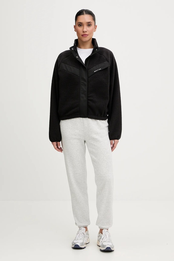 Fleecová mikina P.E Nation Shelter Sherpa 251J095 čierna AW25