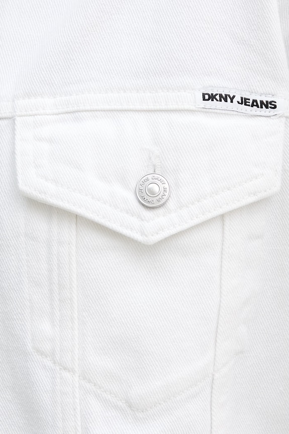 Džínová bunda Dkny DJ5J6201 bílá