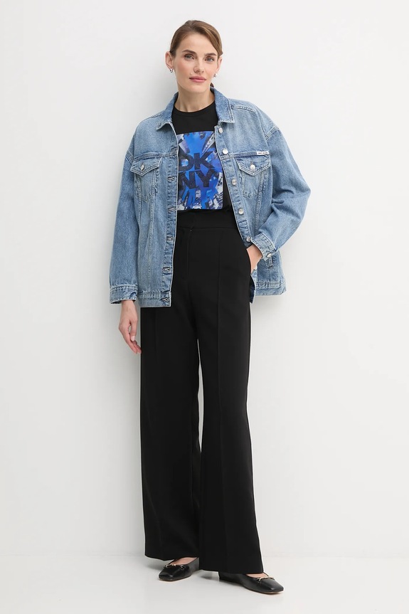 Джинсова куртка Dkny DJ5J6201 блакитний SS26
