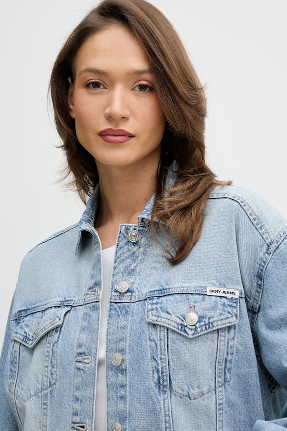 Džínová bunda Dkny modrá DJ5J6201