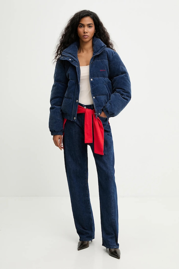 Páperová bunda Miss Sixty 6S4YJ00400 modrá AW25