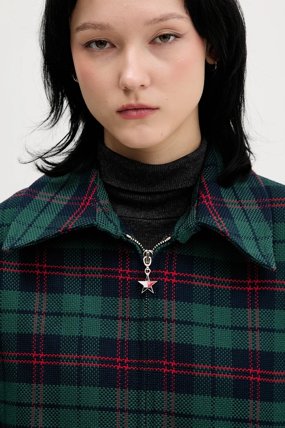 Jakna Tommy Jeans zelena DN0DN00097