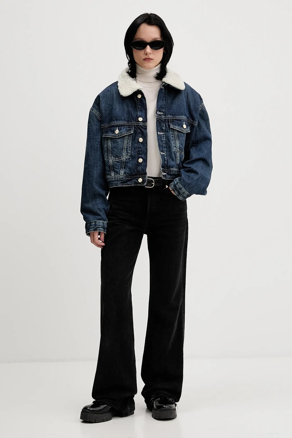 Τζιν μπουφάν Tommy Jeans DW0DW22485 σκούρο μπλε AW25