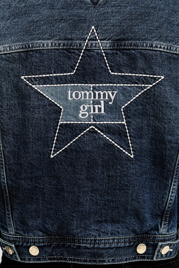 Τζιν μπουφάν Tommy Jeans DW0DW22485 σκούρο μπλε