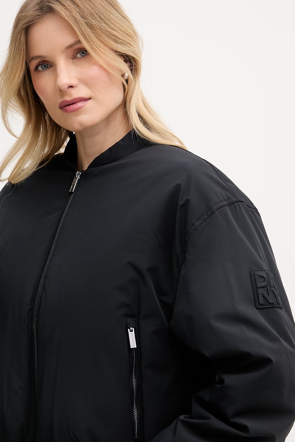 DKNY bomberka damska MATTE czarny DJ5J6176