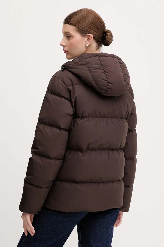 Odzież Lacoste kurtka puchowa BF2608 brązowy
