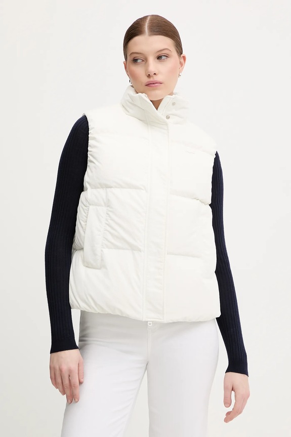 Lacoste bezrękawnik puchowy bez kaptura biały BF2628