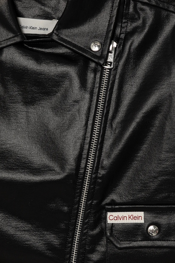 Otroška biker jakna Calvin Klein Jeans črna IG0IG02982.9BYA