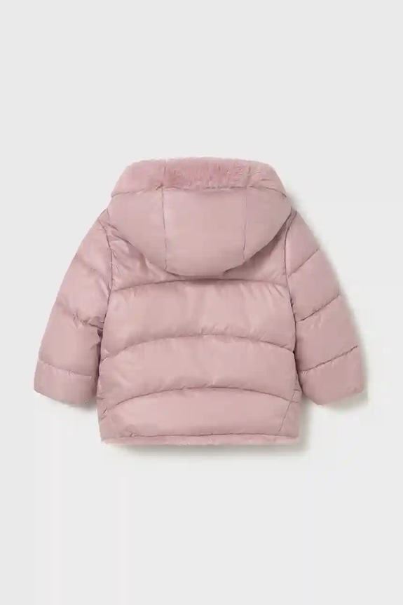Mayoral διπλής όψης μπουφάν για βρέφη 2435.4A.Baby.9BYA ροζ AW25