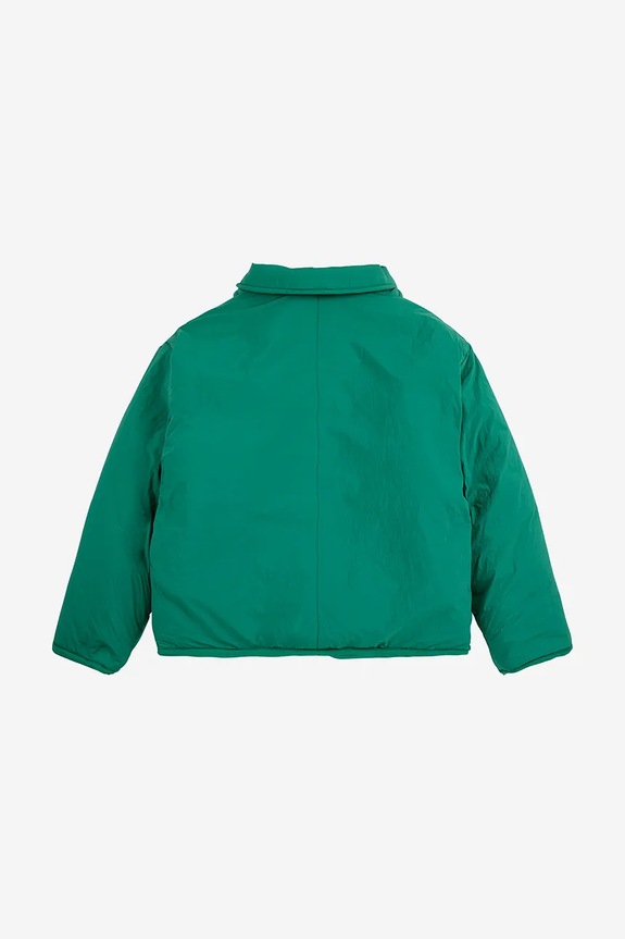Девочка Детская двусторонняя куртка Bobo Choses Clover 225AC121 зелёный
