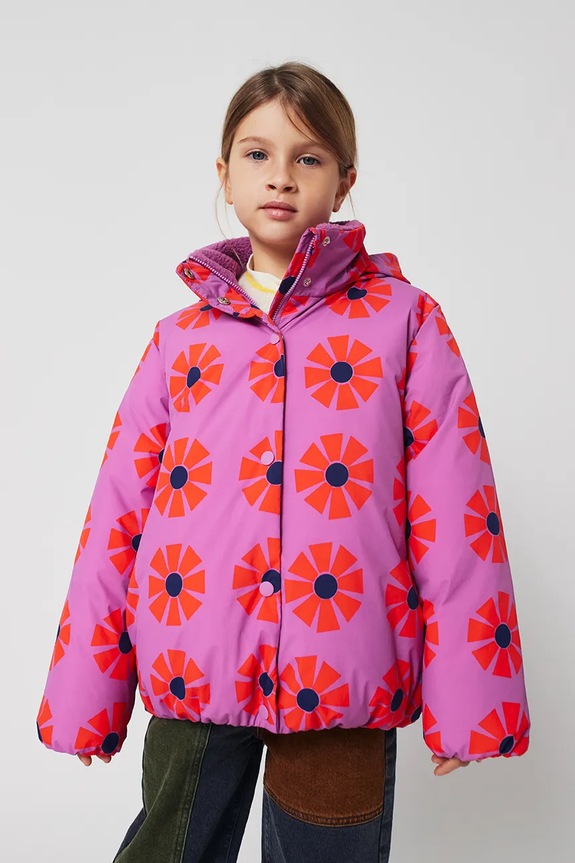 Bobo Choses kurtka dziecięca Kaleidoscope bez kaptura fioletowy 225AC125