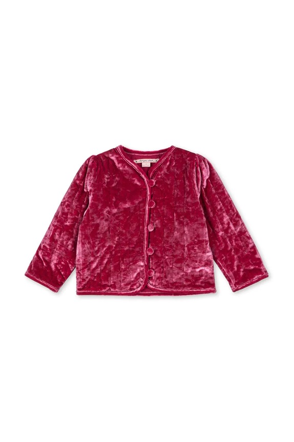 Detská bunda Konges Sløjd CARLITO JACKET GRS prechodné burgundské KS103747.9BYA