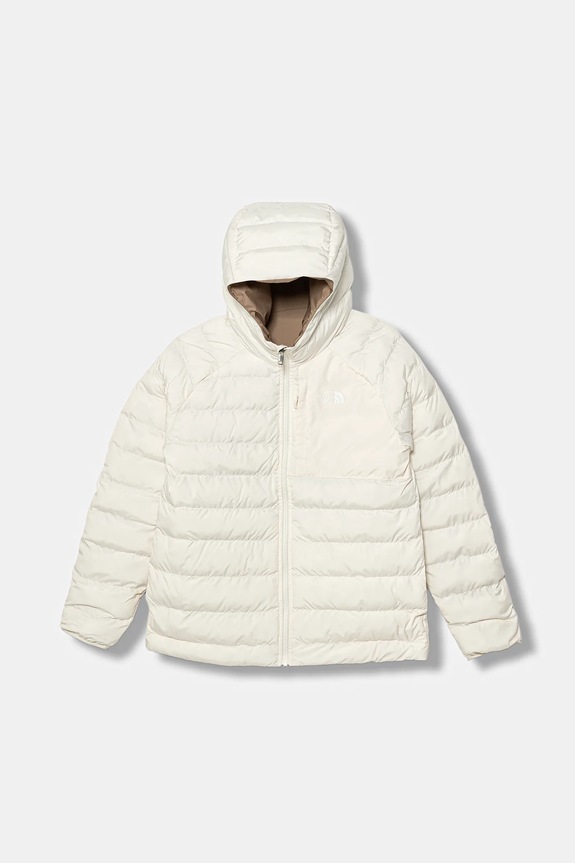 The North Face geacă reversibilă pentru copii G REVERSIBLE PERRITO HOODED JACKET NF0A88UEQLI1 bej AW25