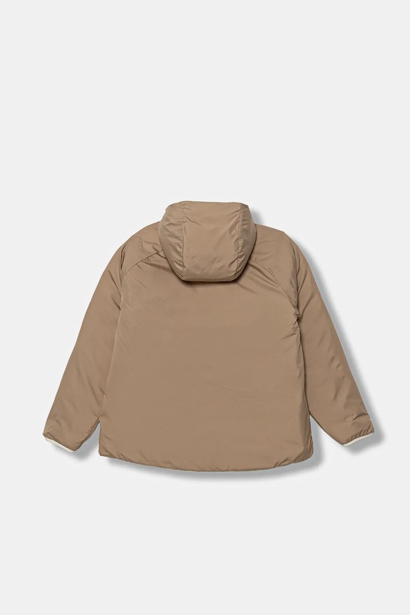 Fete The North Face geacă reversibilă pentru copii G REVERSIBLE PERRITO HOODED JACKET NF0A88UEQLI1 bej