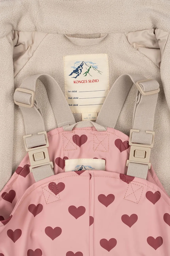 Komplet Konges Sløjd RAINY PALME SET GIRL KS103531.9BYA roza