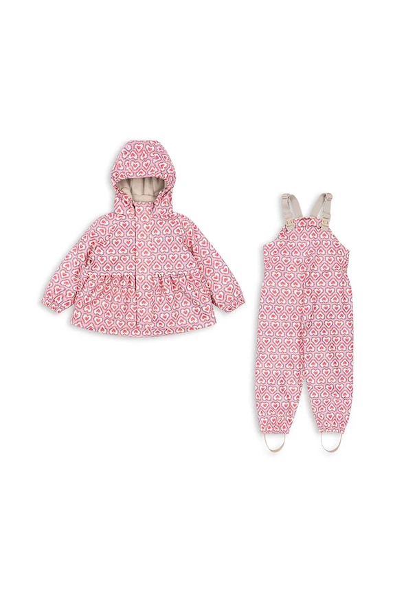 Konges Sløjd geacă RAINY PALME SET GIRL KS103531.9BYA roz AW25