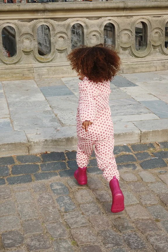 Konges Sløjd giacca per bambini THERMO FRILL JACKET GRS senza fodera rosa KS103545.9BYA